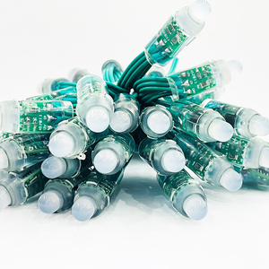 Free Sample 50pcs WS2811 <strong>DC</strong> 5V <strong>12V</strong> 12mm RGBIC <strong>LED</strong> Module Black <strong>Green</strong> RWB Wire String Christmas Light Addressable IP68 Waterproof - Product Image 2