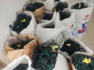 25 50 70 عد ديكورات الحفلات الخارجية <span class=keywords><strong>LED</strong></span> صغيرة للكريسماس 5 * سلسلة بزاوية واسعة مخروطية 5 * أضواء وميض - Product Image 6