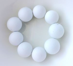 كرة سيراميك ألومينا بيضاء خاملة ، كرة طحن متوسطة الجودة ، كرة سيراميك ذات نوعية جيدة - Product Image 3