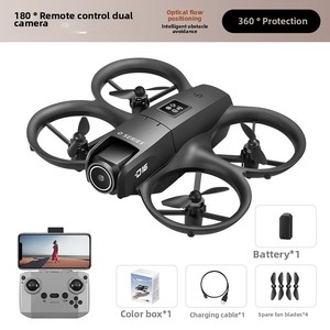 Mới D16 bốn trục điều khiển từ xa máy bay đồ chơi mini quang dòng chảy <span class=keywords><strong>Drone</strong></span> HD Camera kép tránh chướng ngại vật công nghệ đen 3km - Product Image 6