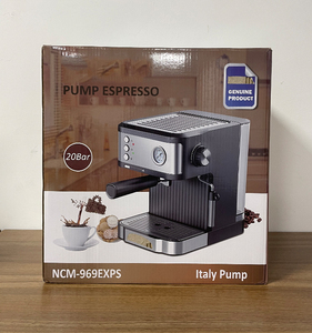 Máquina de café espresso portátil inteligente para el hogar eléctrica con espuma de leche de vapor de alta presión y función de control de temperatura - Product Image 5