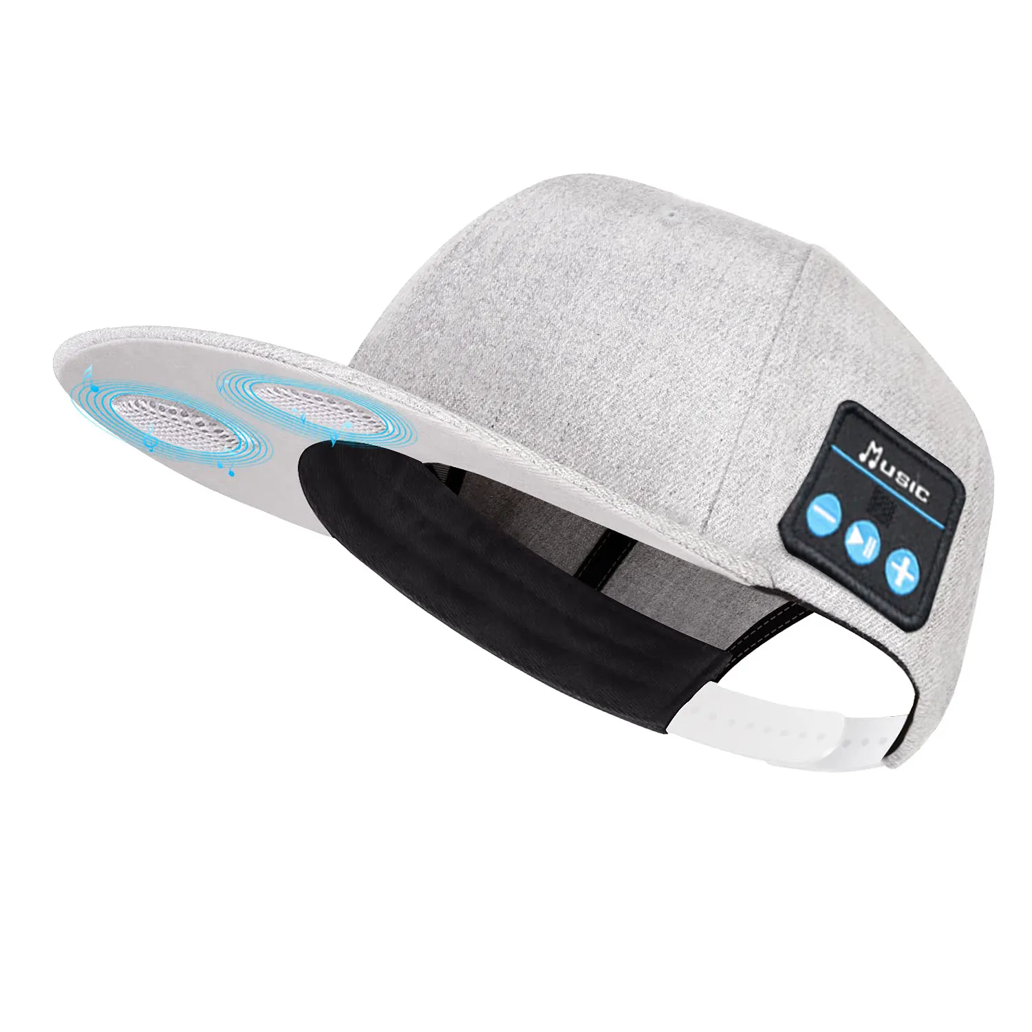 Algodão Esportes Azul Tooth Bluetooth Hat Speaker Smart Hub Fones De Ouvido Sem Fio Custom Baseball Music Hat com Fones De Ouvido