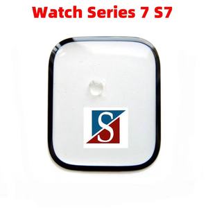 Apple için Lcd cam Oca dokunmatik ekran değiştirme izle iWatch serisi 7 8 S7 LCD ekran ön cam Lens paneli OCA tutkal ile - Product Image 2