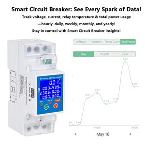 WiFi Smart Energy Protector mit PV-Messung und Leckage schutz Fernbedienung Über-/Unter spannungs schutz 80A Einstellbar SVP669 - Product Image 5