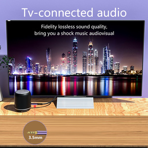 USB至3.5毫米音频辅助电缆6.6ft/2m HiFi USB公到3.5毫米插孔辅助适配器立体声电缆，用于电脑笔记本电脑扬声器