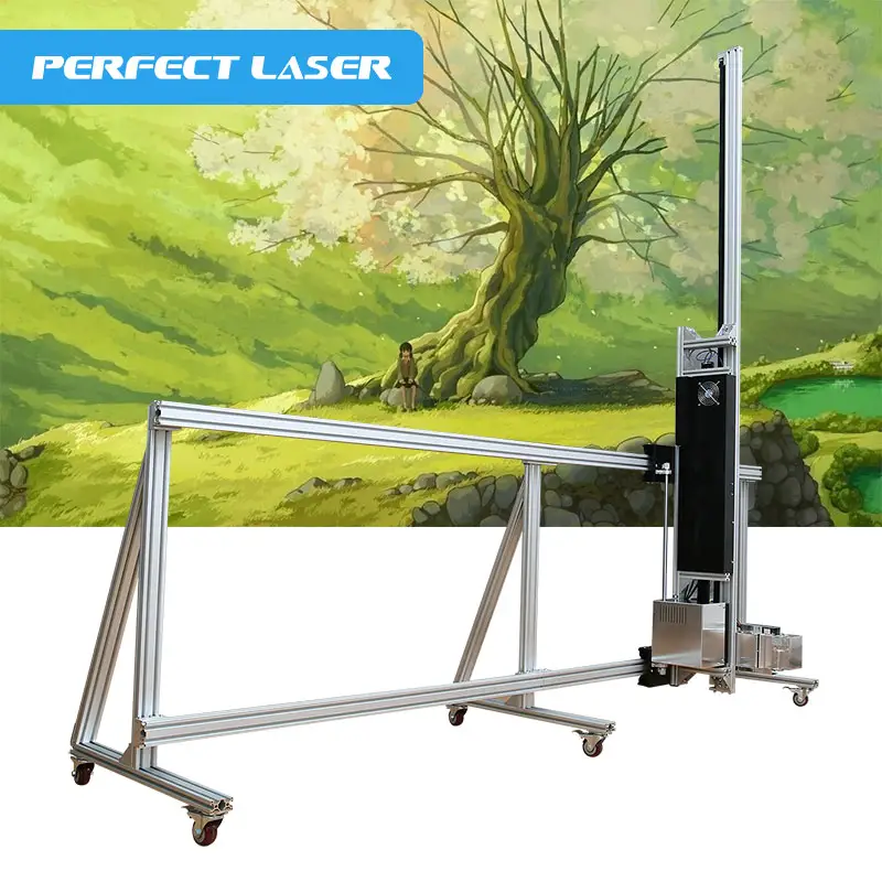 Perfect Laser- Glass Metal Wood Paper Ceramic Art 3 d wall-printing-machine/Chinese wall pen printing machine