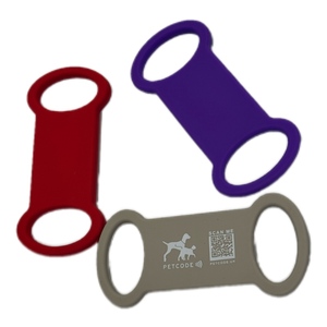 Silicona suave NFC Pet Tag 13,56 Mhz Anti Lost Pet ID Tag Animal Collar Tag Custom QR Code - Product Image 3