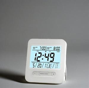 Neuer beliebter digitaler Reise wecker Faltbarer Kalender Temperatur Timer LCD Hintergrund beleuchtung Schreibtisch uhr - Product Image 1