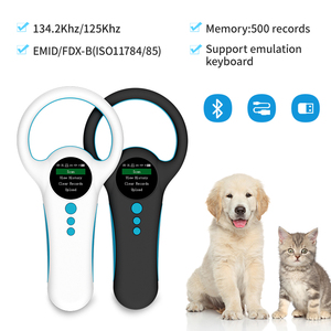 เครื่องอ่านไมโครชิป134.2kHz 125kHz สำหรับสัตว์เลี้ยงเครื่องสแกนชิปสัตว์ FDX-B EMID 500บันทึกความจำเครื่องอ่านแท็กสัตว์ - Product Image 2