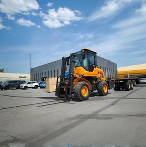 Carrello elevatore off Road con certificato ISO camion di sollevamento idraulico per il carico di scarico 5T controbilanciamento carrello elevatore - Product Image 2