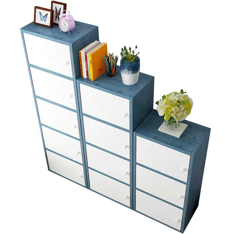 5,4,3 Tier Wooden Bookcase Shelving Display Cube Shelves Shelf Bookshelf Storage Unit