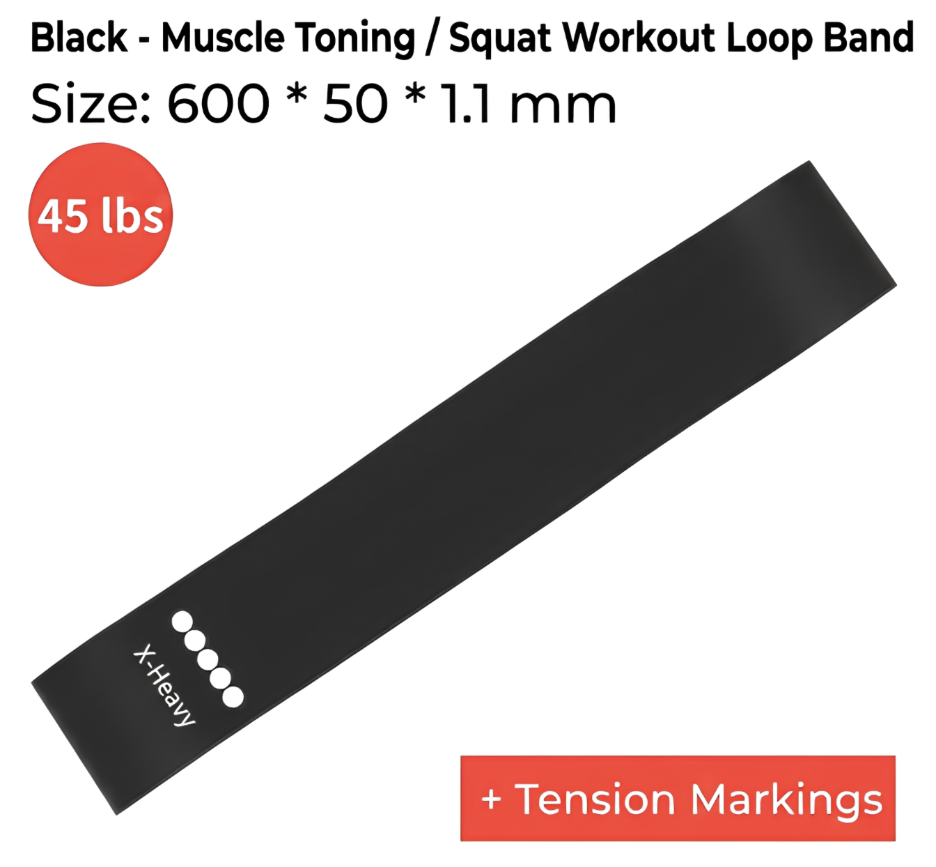 Noir - Très lourd / 45 lb