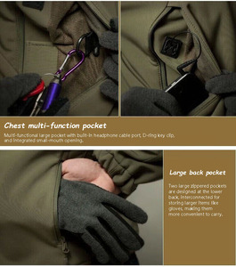 Benutzer definierte wasserdichte Soft shell Tactical Golf Denim Wind breaker Stoff Pull Over Reflective Set Herren Damen Sport Wind breaker Jacke - Product Image 4