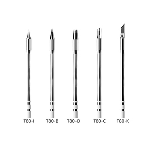 Havya ucu kurşunsuz saf bakır kaynak araçları T80 serisi entegre aktif ipuçları 80W lehimleme istasyonu için kaynak ipuçları - Product Image 6
