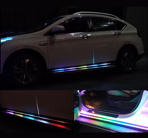 ユニバーサルリモコンカーLED12Vドア側フレキシブルストリップ防水ウェルカムライト - Product Image 6