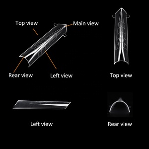 Gelsky kenar tırnak ipuçları çift formu hızlı yapı kalıp tırnak uzatma rus çift formu - Product Image 3