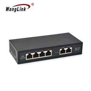 WanglinkパッシブPoEスイッチ100Mbps 4ポートPoe 2アップリンクポート非標準PoEスイッチ24V 12V入力 - Product Image 2