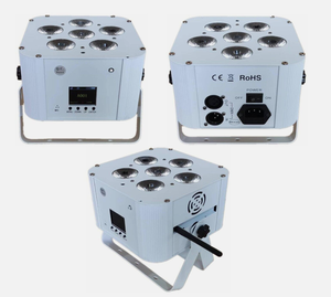 6X18W pil gücü kablosuz DMX LED düz Par, uygun Wifi ve uzaktan kumanda ile çok yönlü aydınlatma seçenekleri sunar - Product Image 6