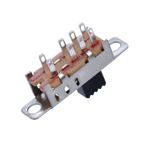 USBRR SS23E04 DIP Slide Switches 3 <strong>Ways</strong> 2P3T 1P3T EG 3 Pin 8 Pin DP3T SP3T Vertical Toggle Switch with Mounting Hole - Product Image 1