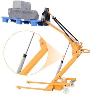 Factory-Priced Electric Hydraulic Forklift Curved Arm New Condition 500kg <strong>Loading</strong> Capacity for Small Flexible <strong>Crane</strong> <strong>Unloading</strong>
