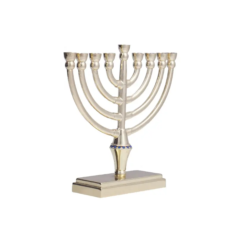 ヨーロピアンスタイルの燭台金属宗教的な装飾9ヘッドKerzenhalterRetro Hanukkah Menorahs