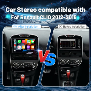 10 inç Android araba ekran 2 + 32GB 4 çekirdekli GPS navigasyon Bluetooth araba radyo çerçeve Renault Clio araç DVD oynatıcı-2012 için 2016 oyuncu - Product Image 6