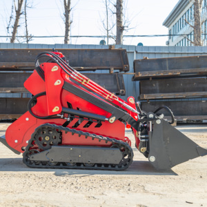 Factory Price Small Skid Steer Mini Crawler Loader Epa Engine 330kg Full Hydraulic Portable Small Tracked Loader - Product Image 5