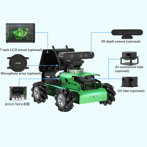 Waveshare JetBot Smart AI Kit автомобильный робот с питанием от Jetson Nano официальный партнер поддержка ROS ros ROS Robot операционная система ros Robot - Product Image 3