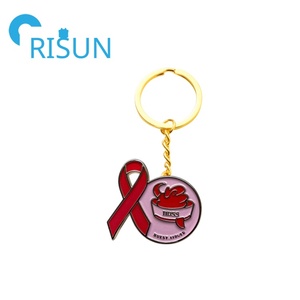 Aangepaste Emaille Overlevende Roze Lint Borstkanker Bewustzijn Sleutelhanger Custom <span class=keywords><strong>Survivor</strong></span> Borstkanker Bewustzijn Sleutelhanger Sleutelhanger - Product Image 4