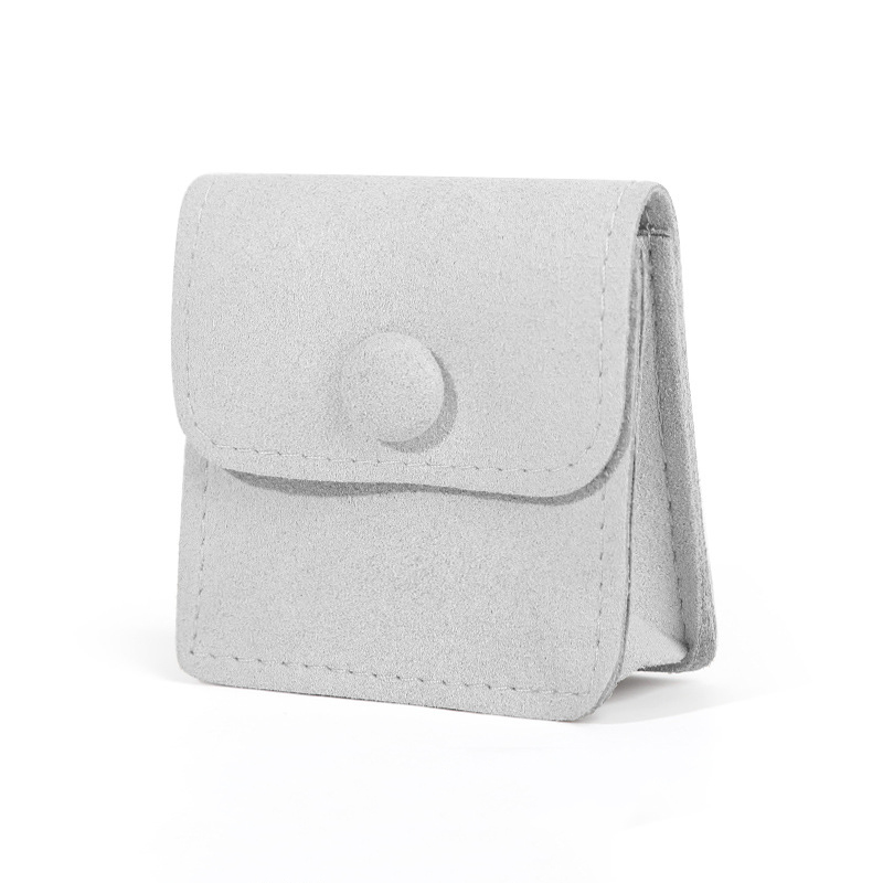 Gray jewelry pouch