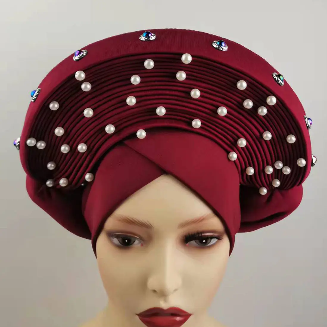 Новинка 2023, Африканский тюрбан с надписью ready to wear gele, Африканский тюрбан