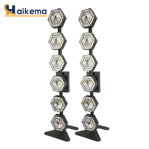 6-Line Hexagon Retro COB Pixel Blinder Light 6*144pcs <strong>RGB</strong> <strong>LED</strong> for DJ Stage Club Lighting Vintage 6-Eyes <strong>LED</strong> Stage Light - Product Image 2