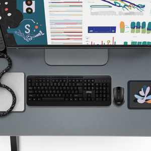 Wireless 116-<strong>Key</strong> USB Interface Mouse <strong>Keyboard</strong> Combo Membrane for PC Tablet Laptop Multimedia <strong>Function</strong> 2.4G <strong>Computer</strong> Accessory - Product Image 3