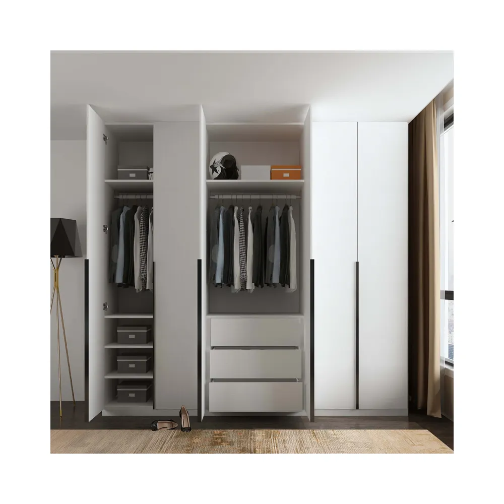 CBMmart abbigliamento armadio in legno 3 ante armadio mobili camera da letto moderna armadi Design
