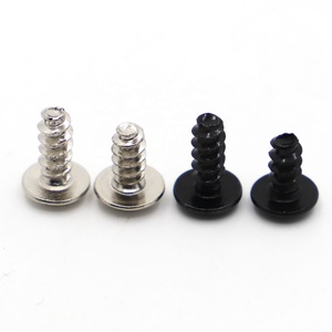 M1.4 M1.7 M2 M2.3 M2.6 M3 M4 Phillips vida PWB yuvarlak kafa yıkayıcı ile düz kuyruk kendini kendinden dokunarak vida siyah/nikel kaplama - Product Image 5