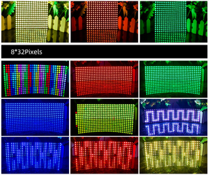 WS2813 Digital Addressable <strong>RGB</strong> Transparent Soft <strong>LED</strong> Screen <strong>Led</strong> <strong>matrix</strong> Panel
