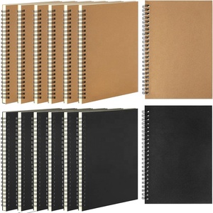 Spiral-Notizbuch schwarz und braun wasserdicht abdeckung 120 Seiten Kämpfe Tinte blutendes Papier Notizbuch für Kinder oder Büro - Product Image 3