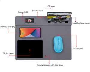 Lork Digital Mouse Pad with Wireless Charge Phone Holder Electronic Tablet Power Bank <strong>Notepad</strong> for Business Office - Product Image 1