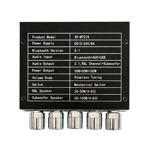 ZK-MT21S 2*50W+100W 2.1 Channel BT5.1 Audio Power Amplifier Board Subwoofer Midrange Treble Audio APP <strong>AMP</strong> USB AUX - Product Image 4