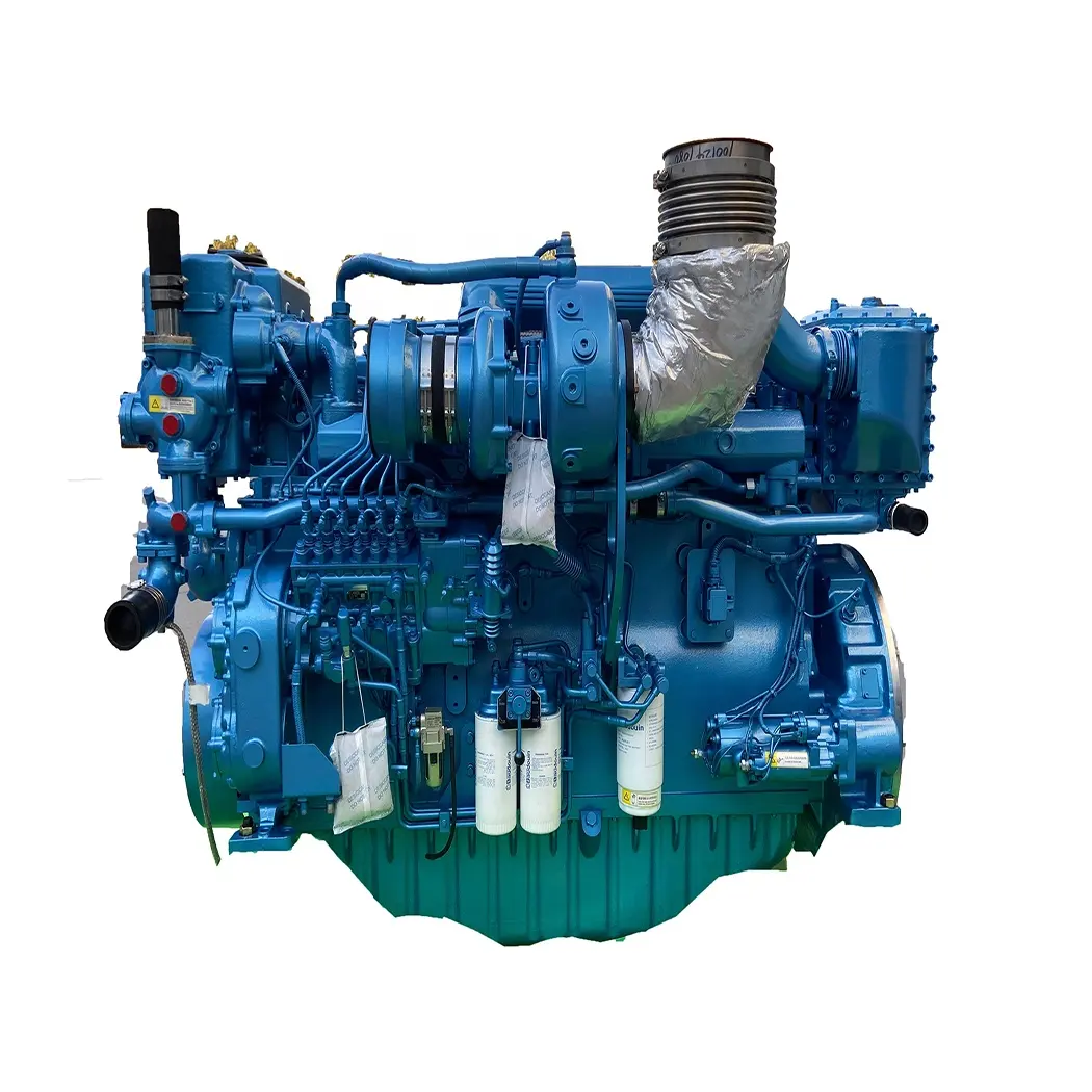 Yeni 6 silindirli tekne 550hp 6M26C550-18 weichai 4 İnme su soğutmalı deniz dizel motor