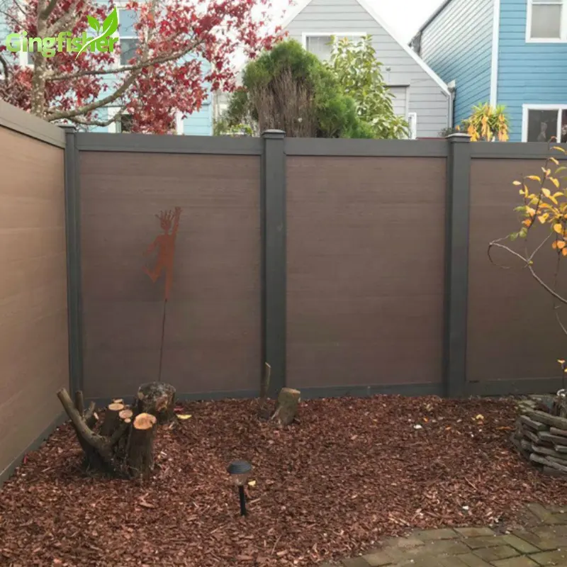 Pannelli di recinzione compositi pannelli di recinzione compositi orizzontali in plastica di legno altezza 1.99m