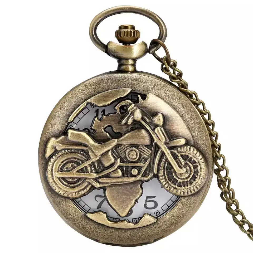 Lige-montre de poche à Quartz Antique pour moto, nouveau Design, accessoire de haute qualité pour moto