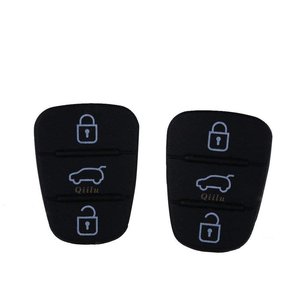 ปลอกหุ้มรีโมทคอนโทรลยางสีดำ3ปุ่มสำหรับ I20ฮุนได I30 IX20 IX35 Kia-iperchiavi/เปลือกและกุญแจ - Product Image 1