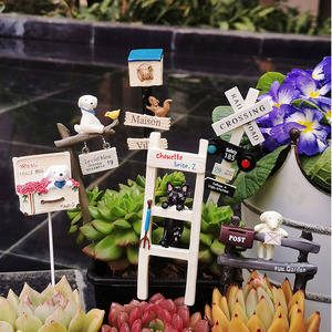 Ngoài trời thịt cảnh quan trang trí trang trí mặt dây chuyền Chậu hoa làm vườn tạp hóa vi cảnh quan hoa nhỏ sắp xếp Ba - Product Image 4