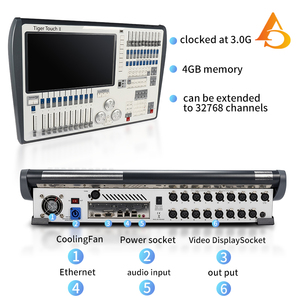 Fabriek Podiumverlichting Tijger Touch Ii Console Verlichtingsconsole <span class=keywords><strong>Dmx</strong></span> 512 Lichtcontroller Voor Feest - Product Image 3