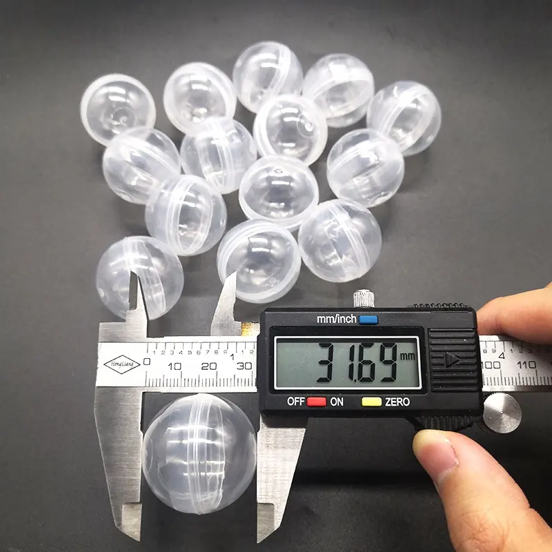 Yiwu Jo Премиум 28 мм 32 мм 50 мм 55 мм 60 мм 90 мм 100 мм Сферический круглый шар пластиковые пустые игрушки капсулы для оптовой продажи дешевая торговля