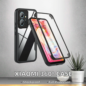 화면 보호 전화 커버 샤오미 14T 포코 X6 프로 홍미 14C 참고 13 프로 플러스 5G 360 전체 갑옷 충격 방지 케이스 - Product Image 2