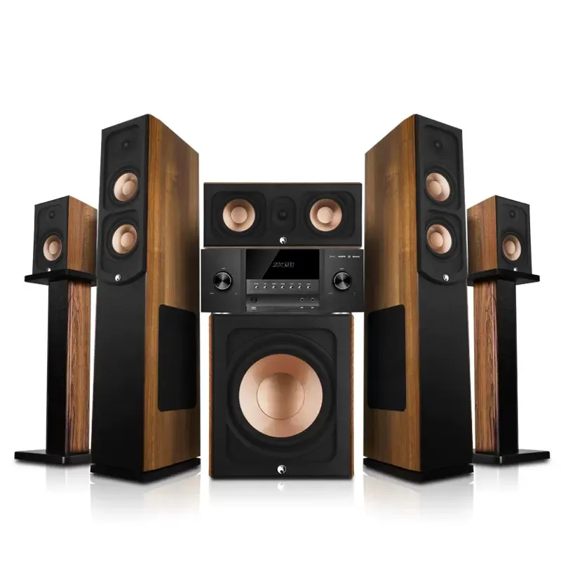 Yeni gelenler 5.1 ev sinema sistemi Surround ses subwoofer HI-FI Karaoke ev sinema sistemi