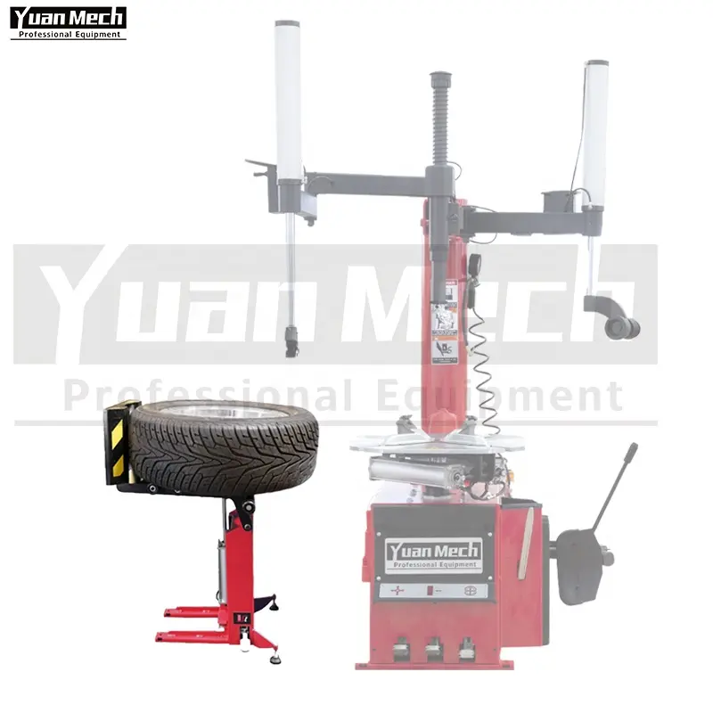 YuanMech Air Operated 70kg (154 lbs) Capacity Tire Changer Wheel Balancer use Wheel Lift Tire Lift