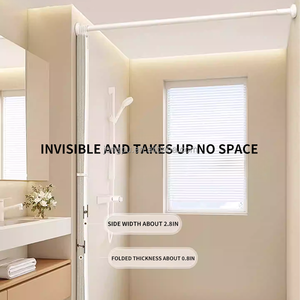 230g hai mặt từ gấp rèm tắm với mùa xuân căng thẳng thanh Polyester Rèm Cửa & valances - Product Image 4